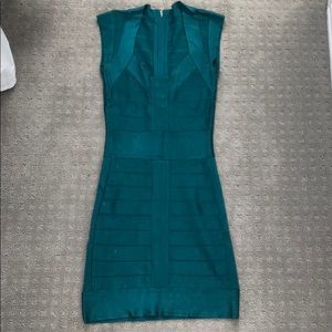 Emerald Green French Connection Bandage Dress